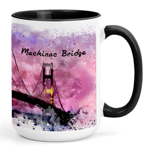 Mackinac Bridge Water Color (Mug)